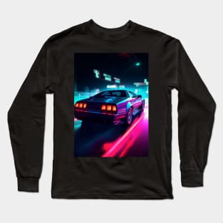 Rev Up Your Decor with High-Speed Racing Car Wall Art Print - Perfect for Motorsport Enthusiasts and Car Enthusiasts Alike! Long Sleeve T-Shirt